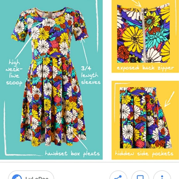 Size medium wine colored lularoe Amelia - Picture 5 of 8